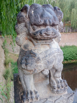 中国传统文化石狮子