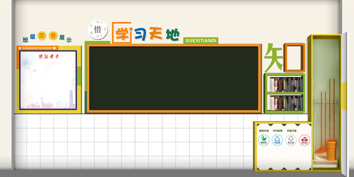 教室后墙文化布置