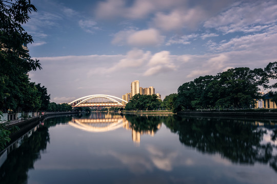 中山岐江清晨