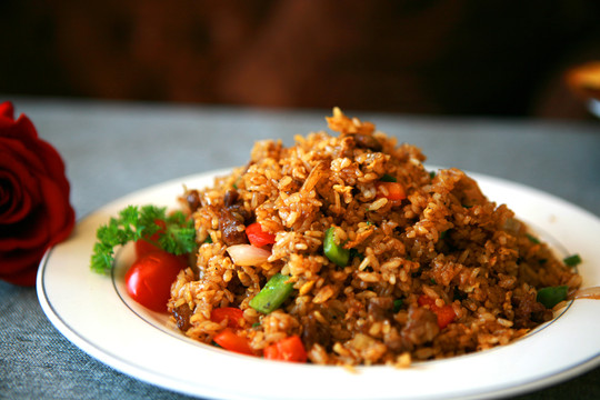 黑椒牛肉粒炒饭