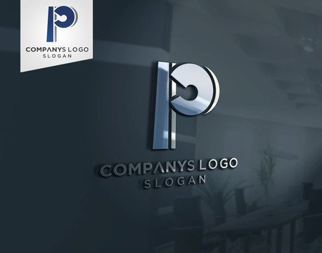 P字母商业logo