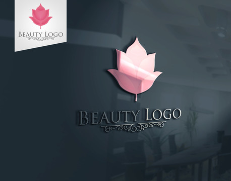 粉色花朵logo