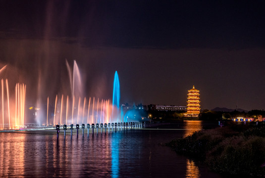 华阳湖音乐喷泉