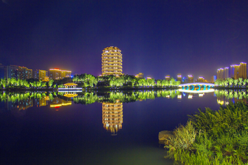 齐盛湖夜景