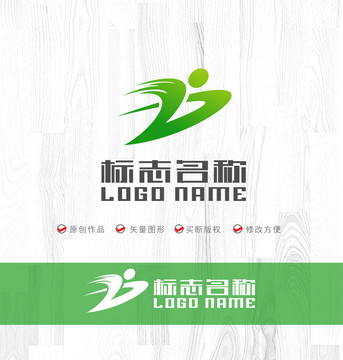 ZJB字母标志运动logo