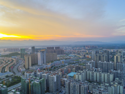 都市夕阳