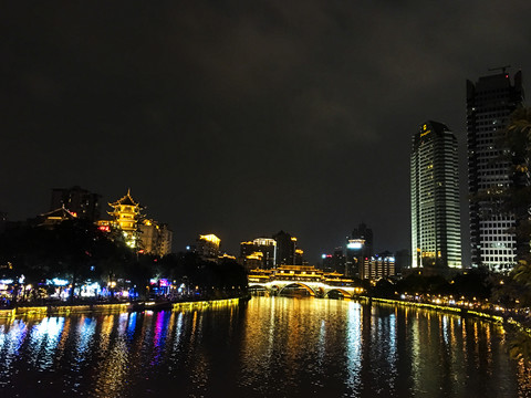 成都九眼桥夜景