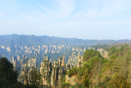 张家界天子山御笔峰自然风光