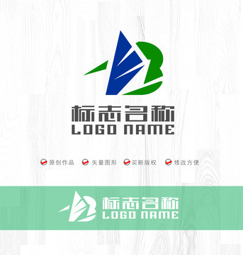EB字母标志科技logo
