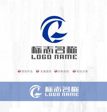 R字母标志科技logo