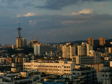 城市黄昏