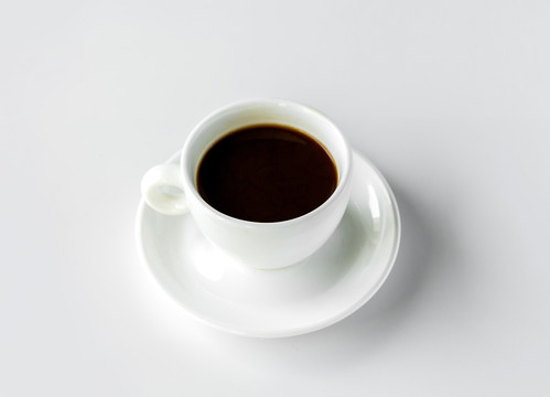 白杯子一杯咖啡饮料设计素
