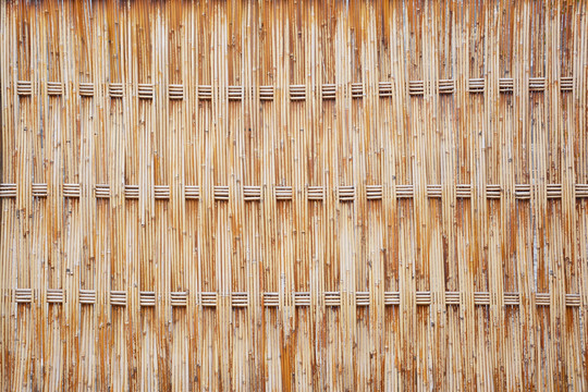 竹编围墙