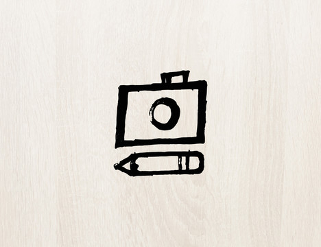 logo标志商标字体设计照相机