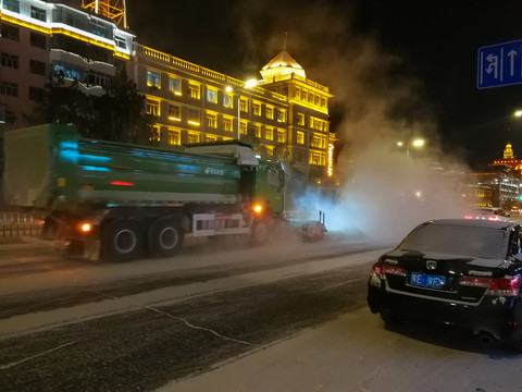 冬季清雪车