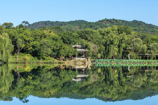 承德避暑山庄湖泊区风光