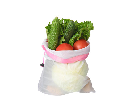 装蔬菜的环保束口网袋