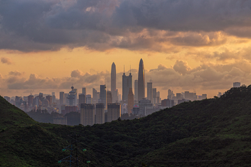黄昏的城市