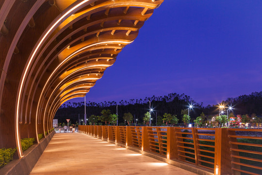 廊桥景观设计夜景