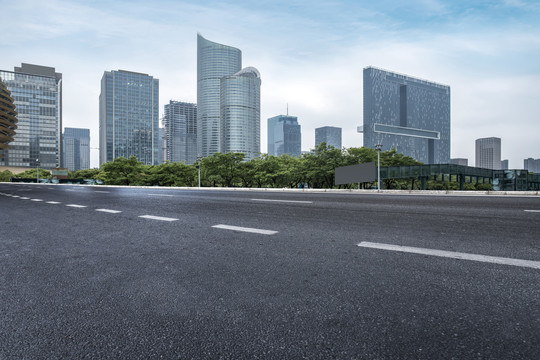 道路交通和高楼大厦