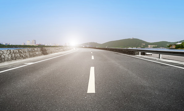 道路交通和城市景观