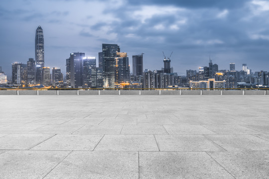 城市道路和建筑景观