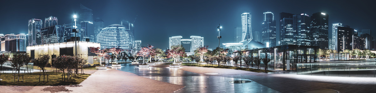 杭州钱江新城夜景