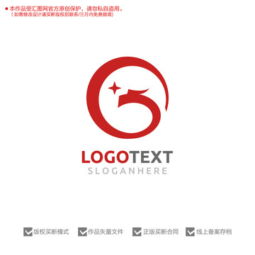 龙G字母标志logo