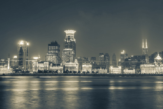 上海外滩建筑夜景