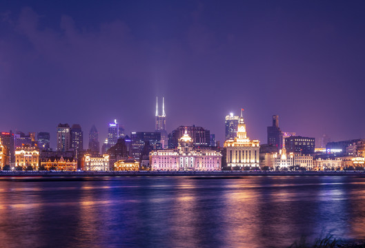 上海外滩建筑夜景