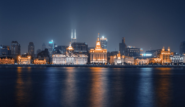 上海外滩建筑夜景