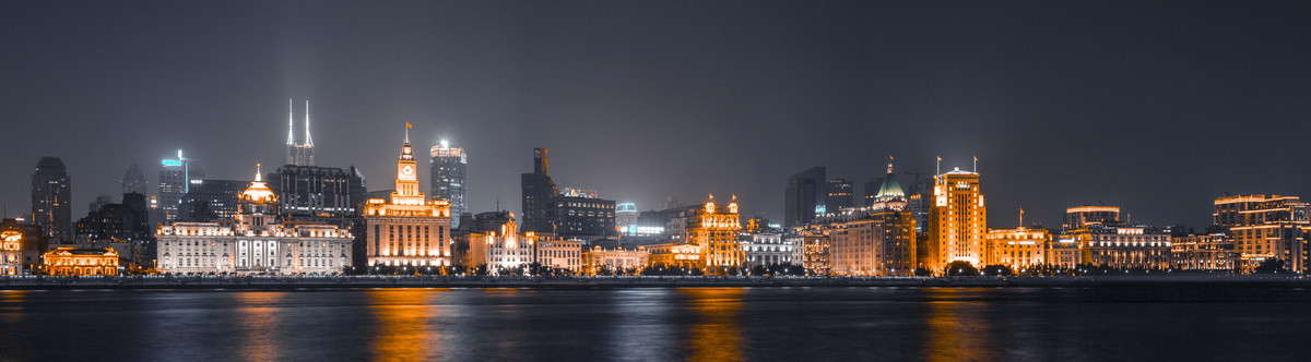 上海外滩建筑夜景