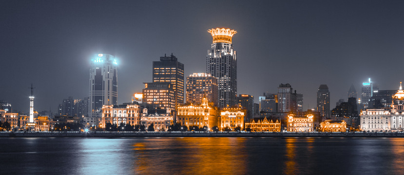 上海外滩建筑夜景