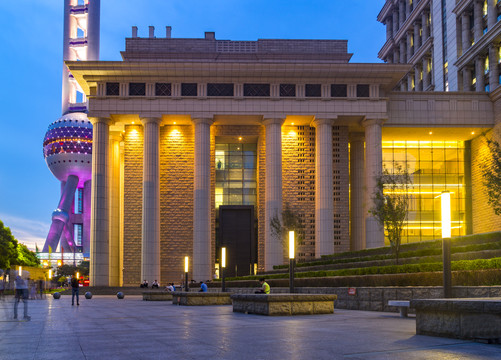 上海金融中心建筑夜景