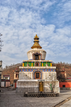 青海西宁塔尔寺藏传佛教风光