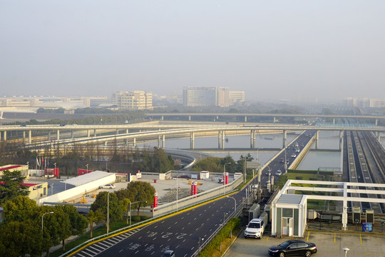 上海市浦东新区浦东机场的早晨