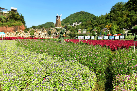 花海风车