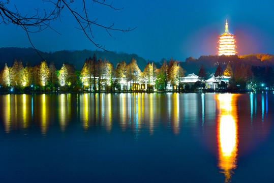 西湖夜景