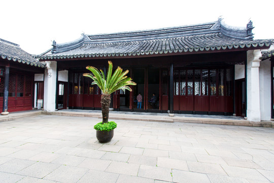 江苏苏州博物馆忠王府古建筑庭院