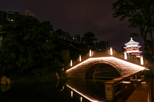宝塔夜景