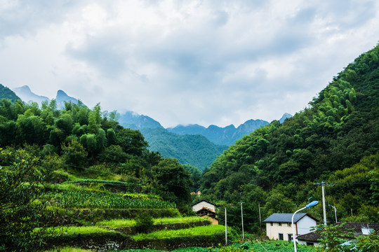 浙江杭州淳安县大山里的乡村