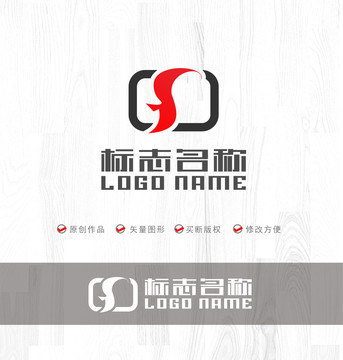 S字母标志摄影飞鸟logo