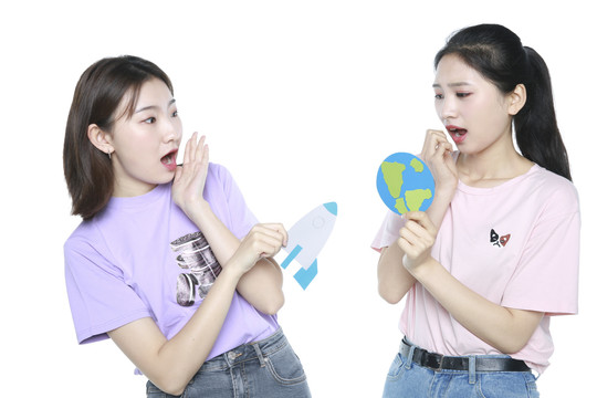 天文探索创意摄影图片