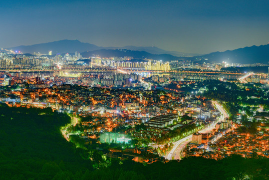 韩国首尔全景