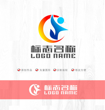 运动健身教育logo