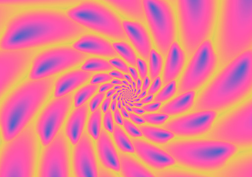 彩色螺旋几何背景图
