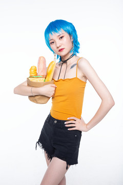 活力少女时尚写真素材
