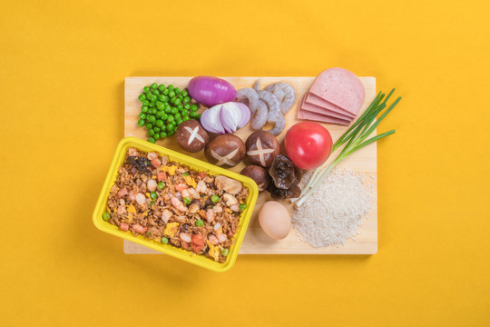虾仁炒饭