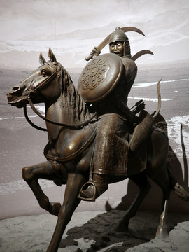蒙古骑兵雕塑