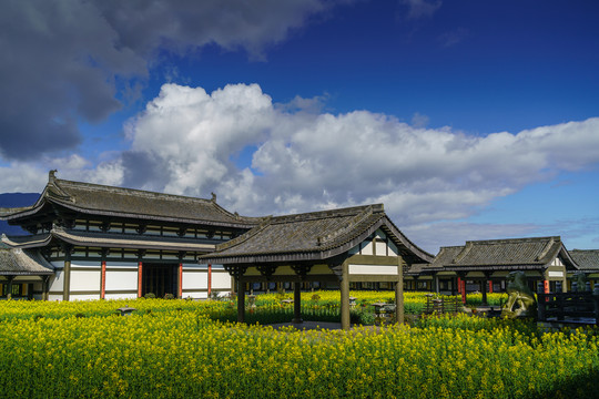 汉唐建筑光明寺飞檐斗拱